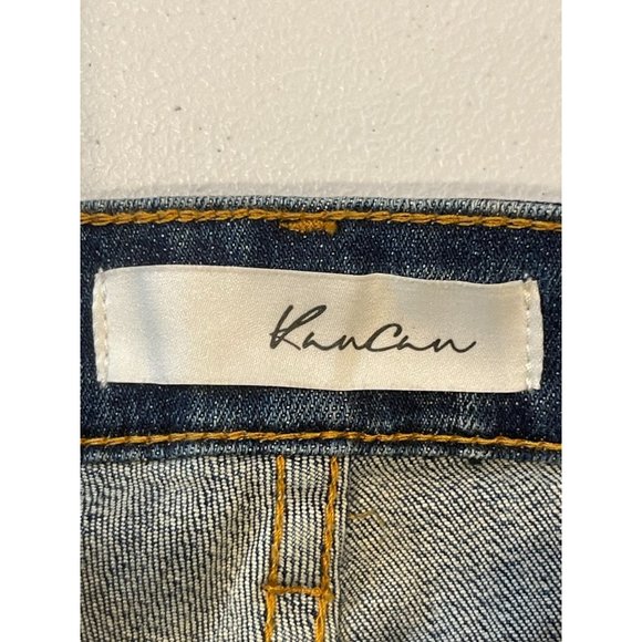 KanCan Womens Jeans Skinny Leg Distressed Low Rise Flat Front Blue Size W28 - Picture 9 of 10